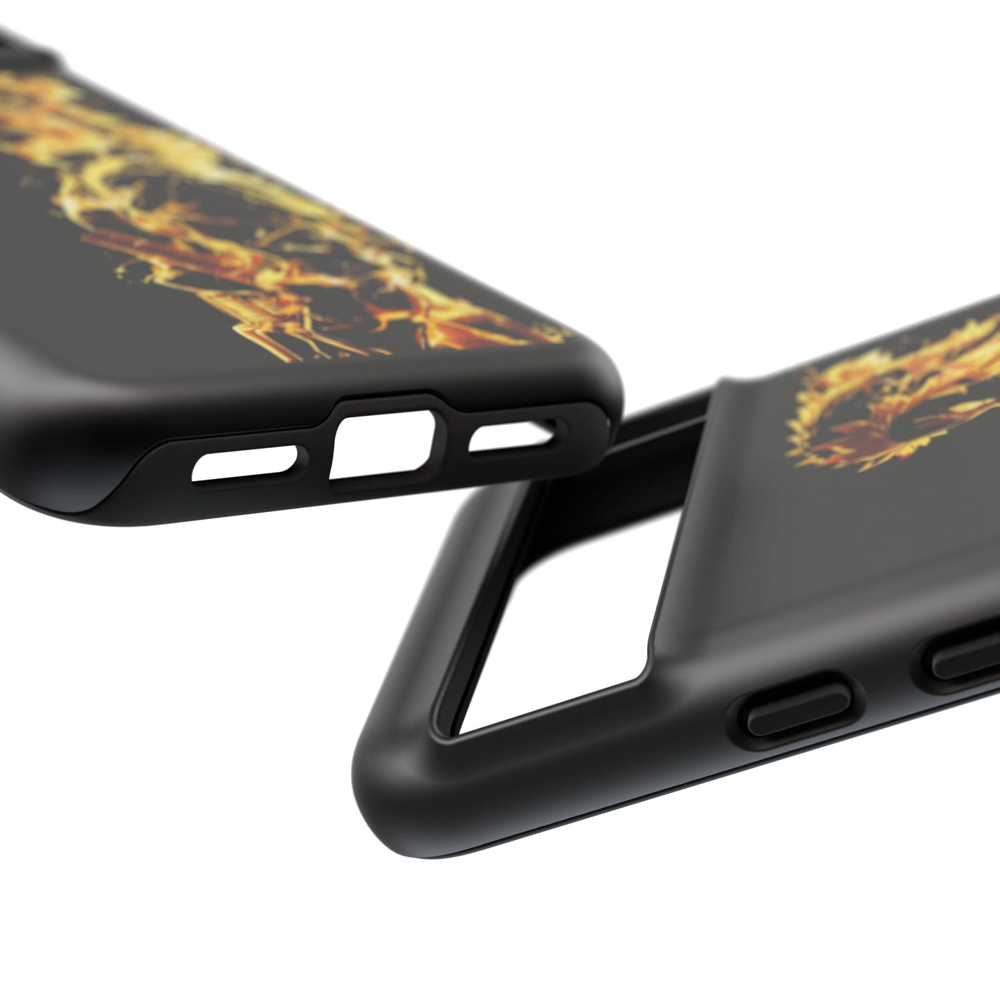 Phone Case - Demon Slayer Rengoku Flame Design Tough Case
