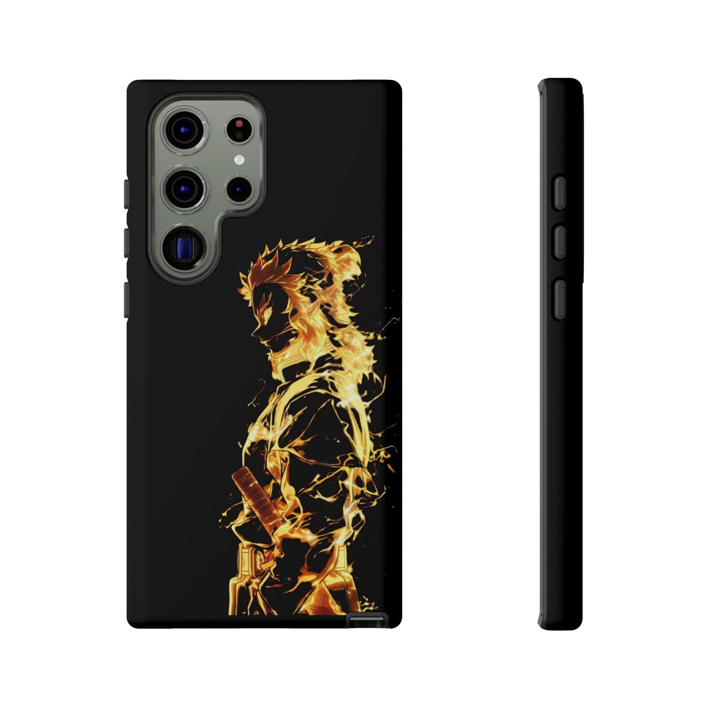 Phone Case - Demon Slayer Rengoku Flame Design Tough Case