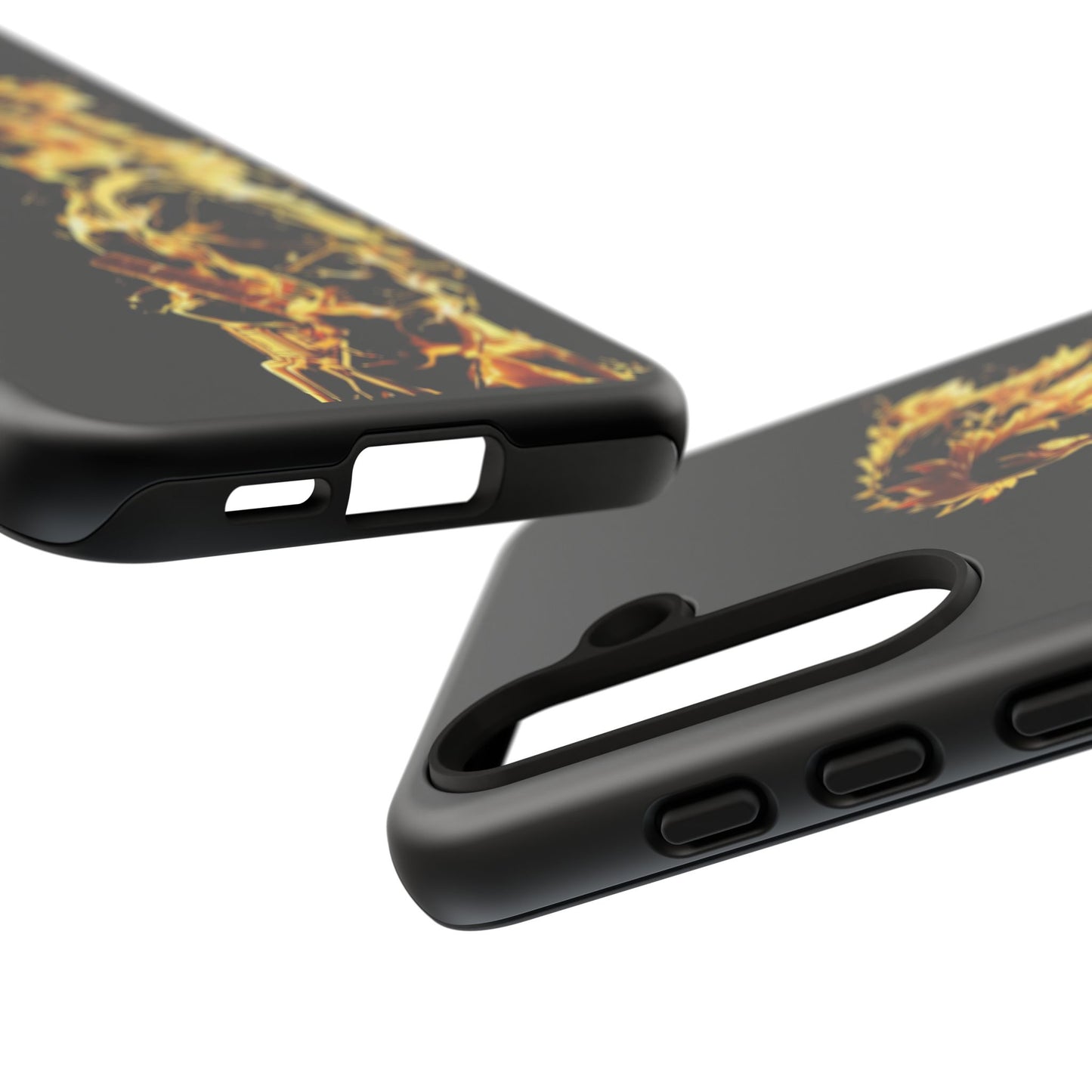 Phone Case - Demon Slayer Rengoku Flame Design Tough Case
