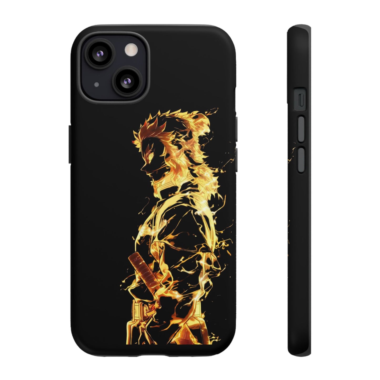 Phone Case - Demon Slayer Rengoku Flame Design Tough Case