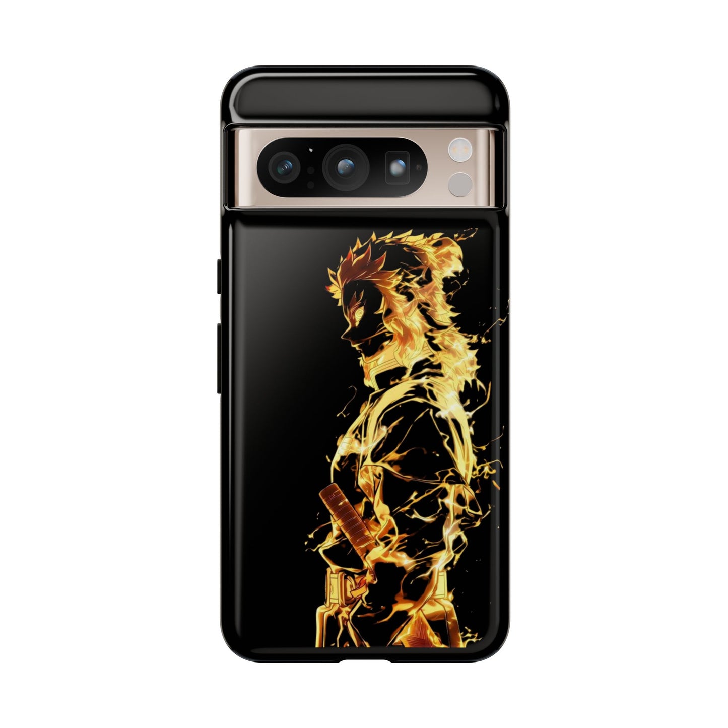 Phone Case - Demon Slayer Rengoku Flame Design Tough Case