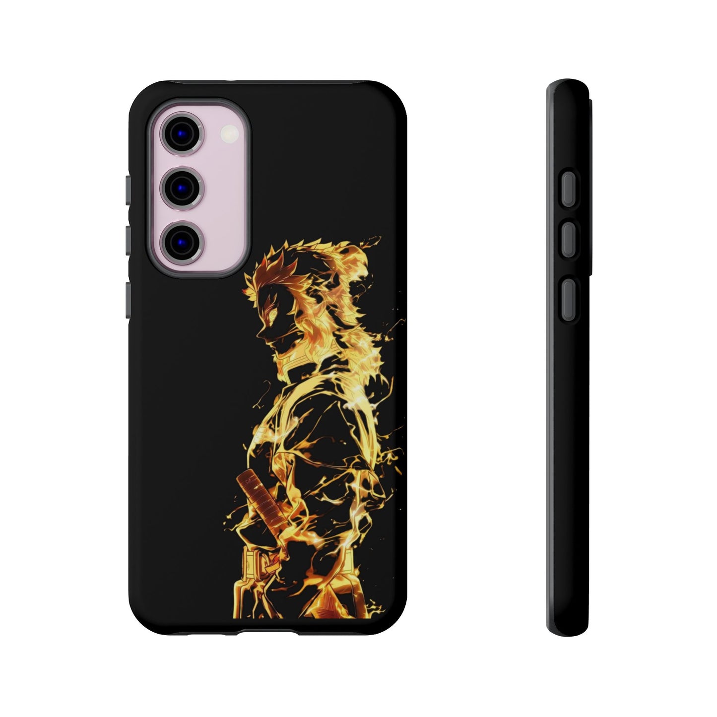 Phone Case - Demon Slayer Rengoku Flame Design Tough Case