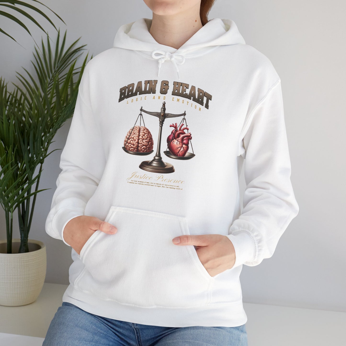 Brain and Heart Unisex Hoodie