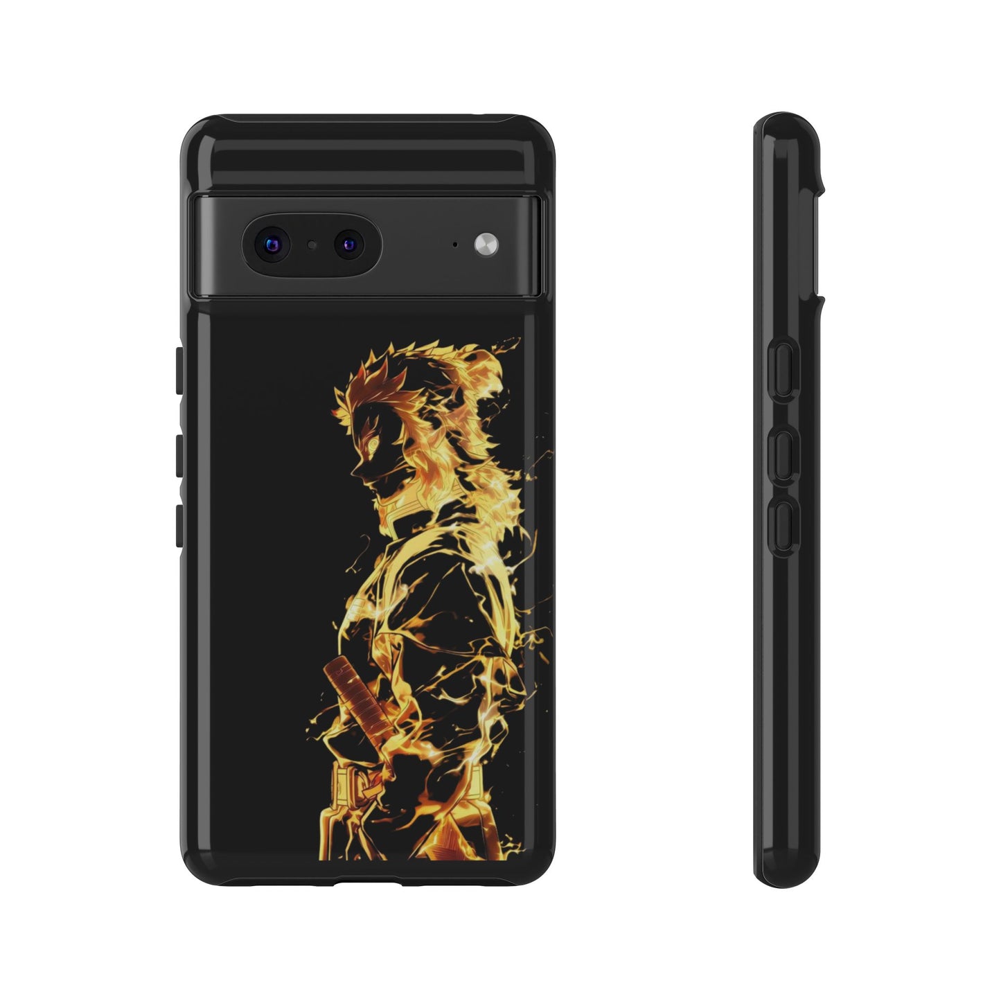 Phone Case - Demon Slayer Rengoku Flame Design Tough Case