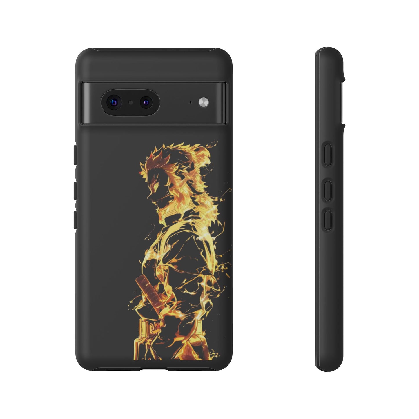 Phone Case - Demon Slayer Rengoku Flame Design Tough Case