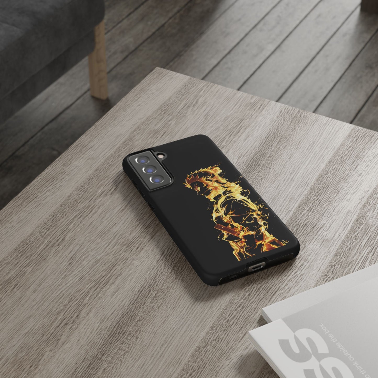 Phone Case - Demon Slayer Rengoku Flame Design Tough Case