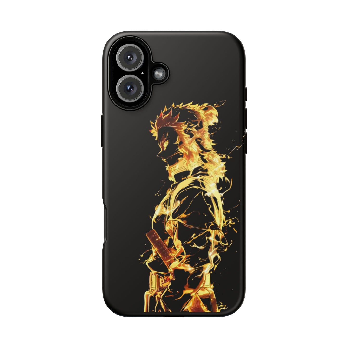 Phone Case - Demon Slayer Rengoku Flame Design Tough Case