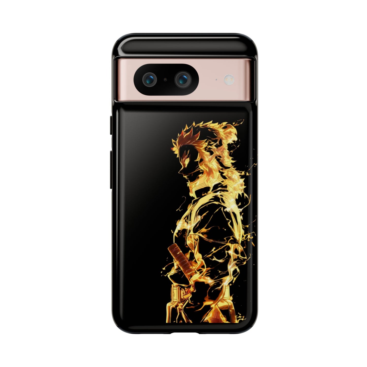 Phone Case - Demon Slayer Rengoku Flame Design Tough Case