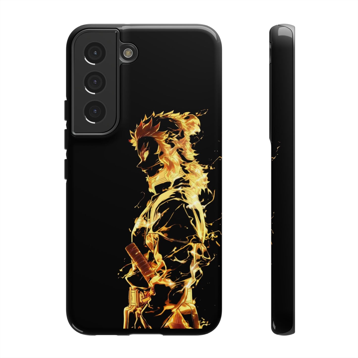 Phone Case - Demon Slayer Rengoku Flame Design Tough Case