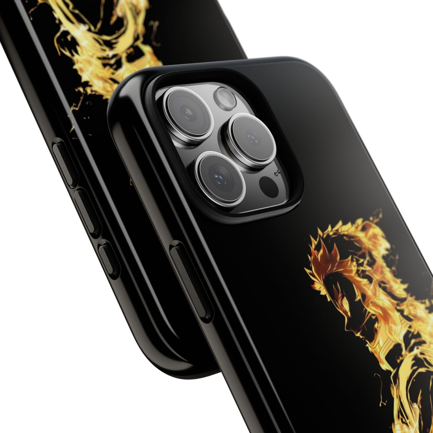 Phone Case - Demon Slayer Rengoku Flame Design Tough Case