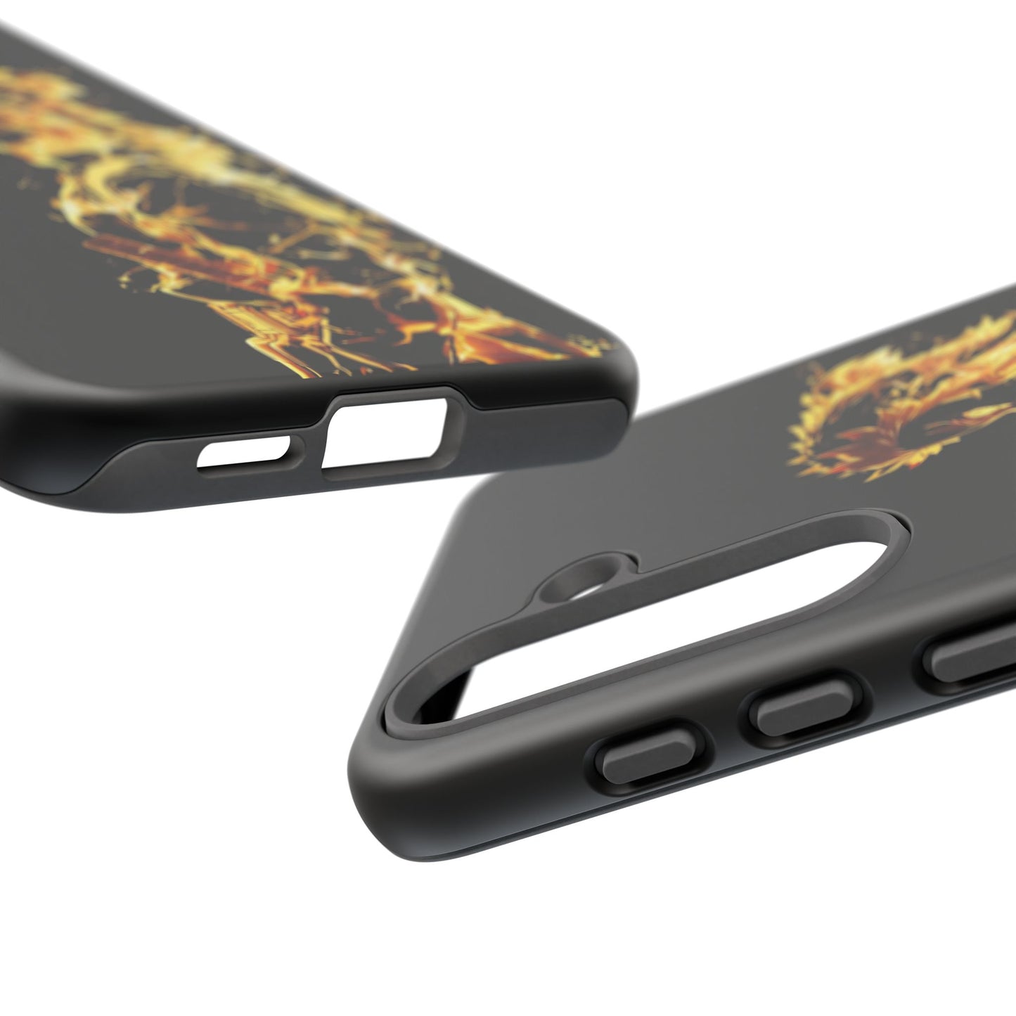 Phone Case - Demon Slayer Rengoku Flame Design Tough Case