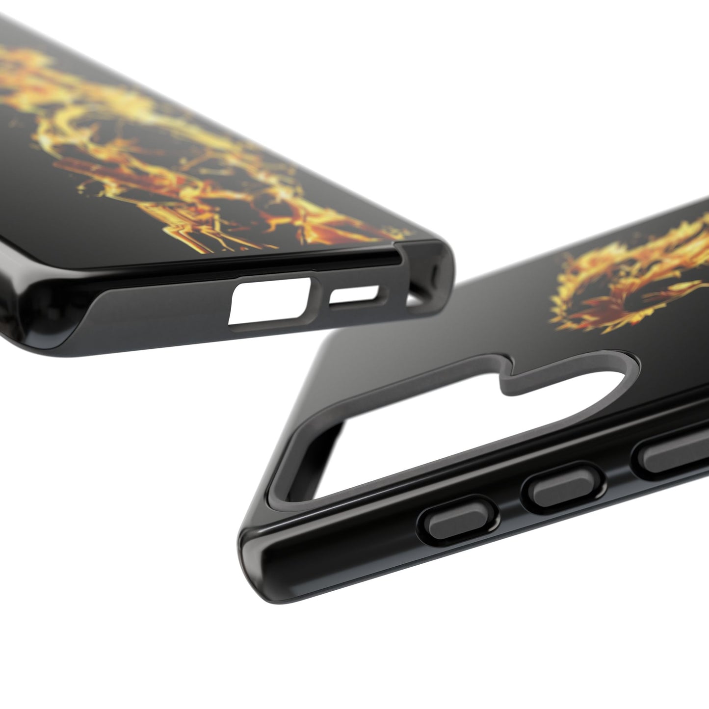 Phone Case - Demon Slayer Rengoku Flame Design Tough Case