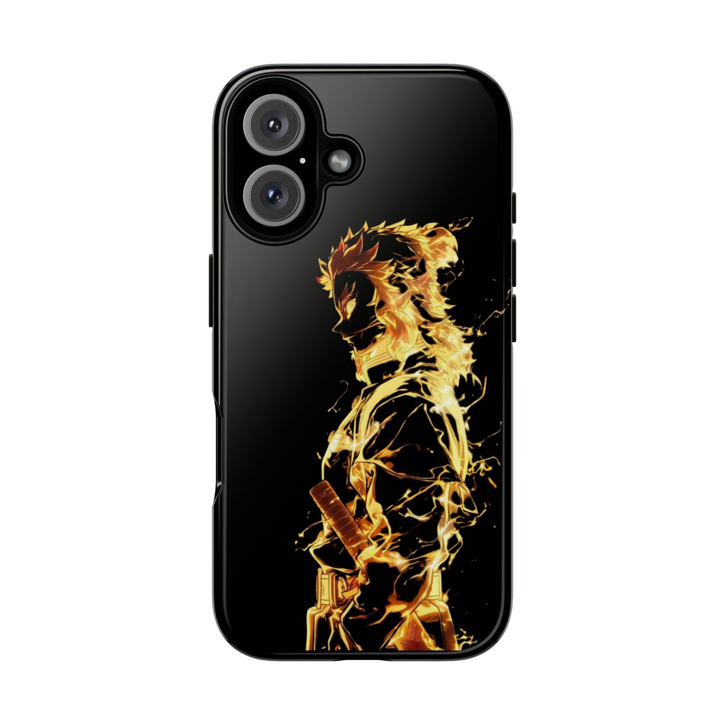 Phone Case - Demon Slayer Rengoku Flame Design Tough Case