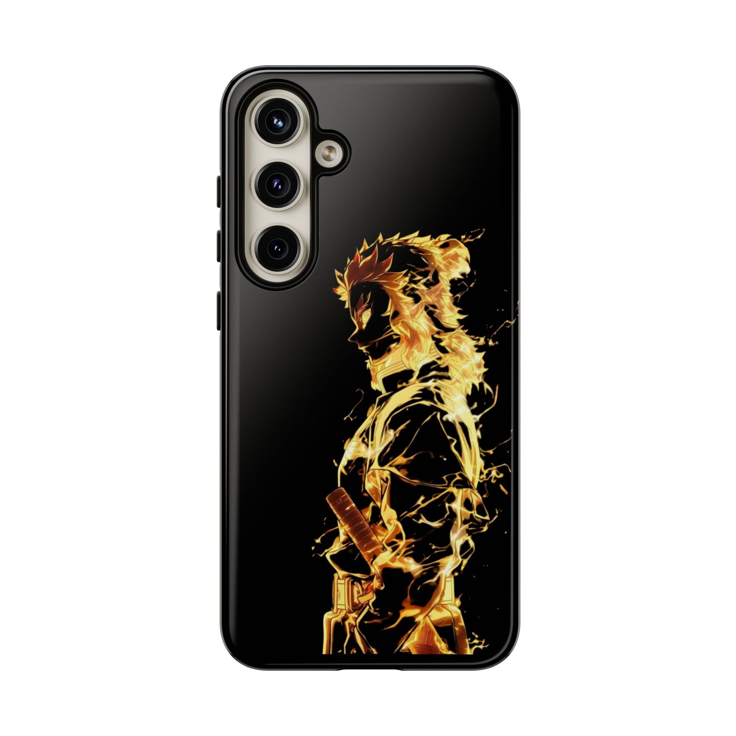 Phone Case - Demon Slayer Rengoku Flame Design Tough Case