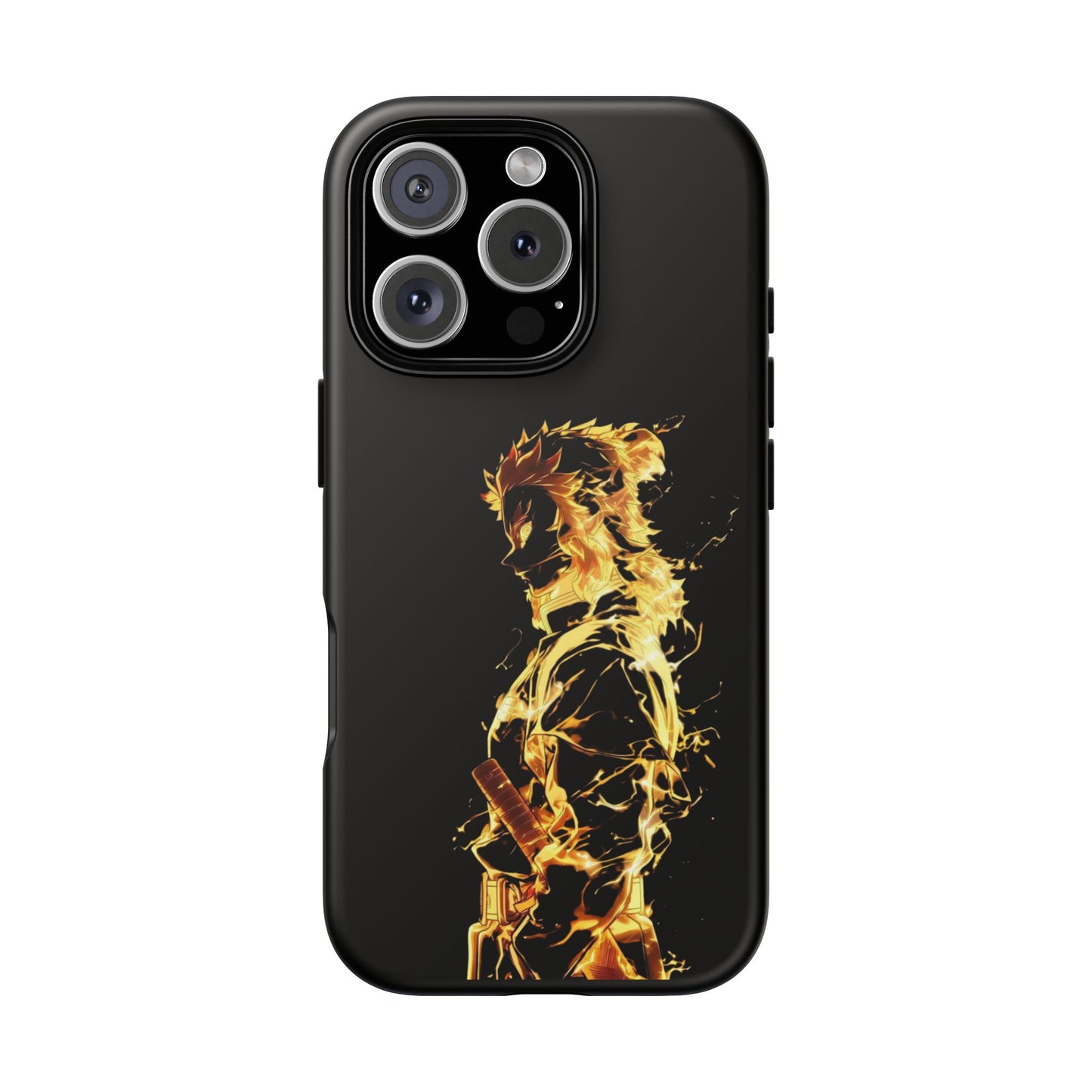 Phone Case - Demon Slayer Rengoku Flame Design Tough Case