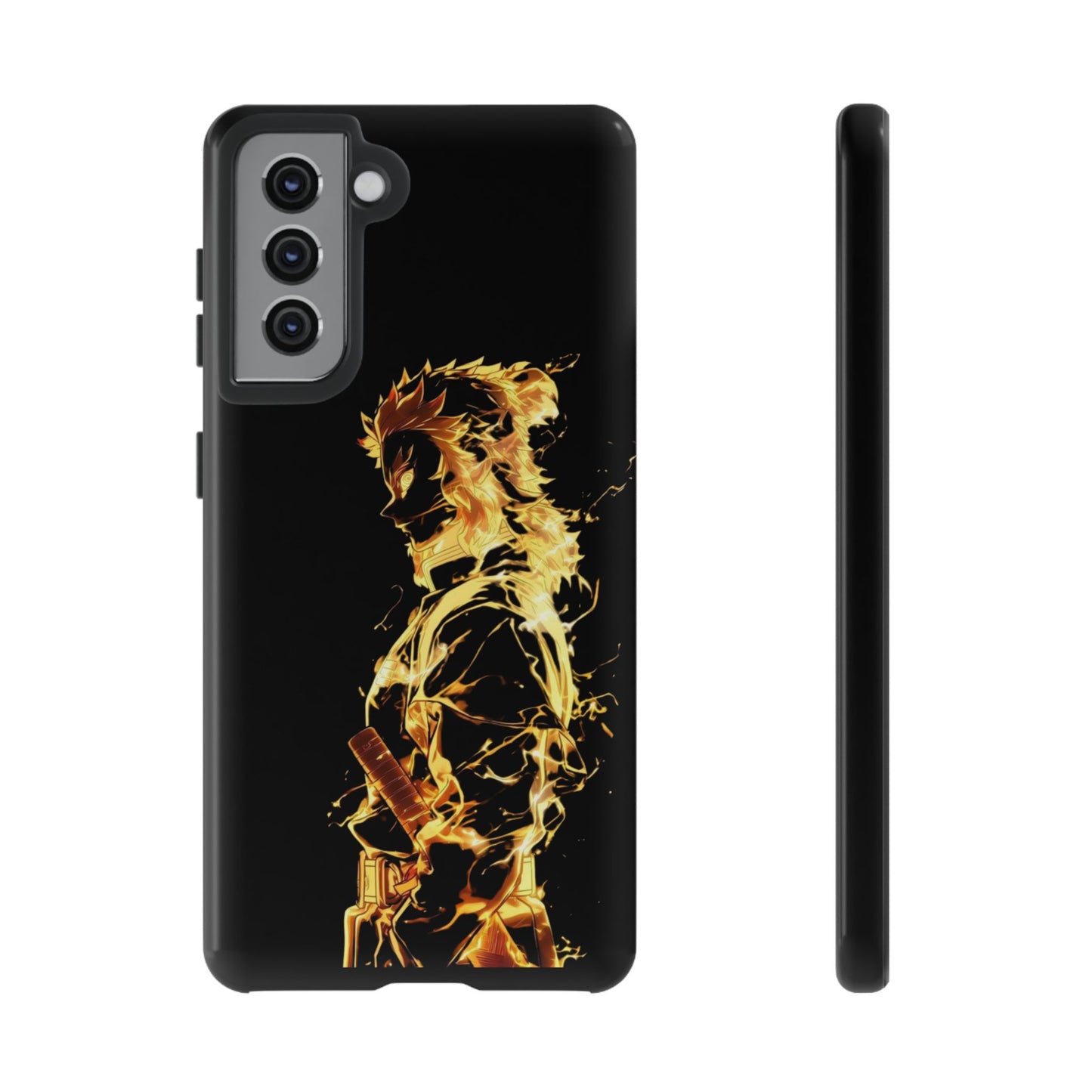 Phone Case - Demon Slayer Rengoku Flame Design Tough Case