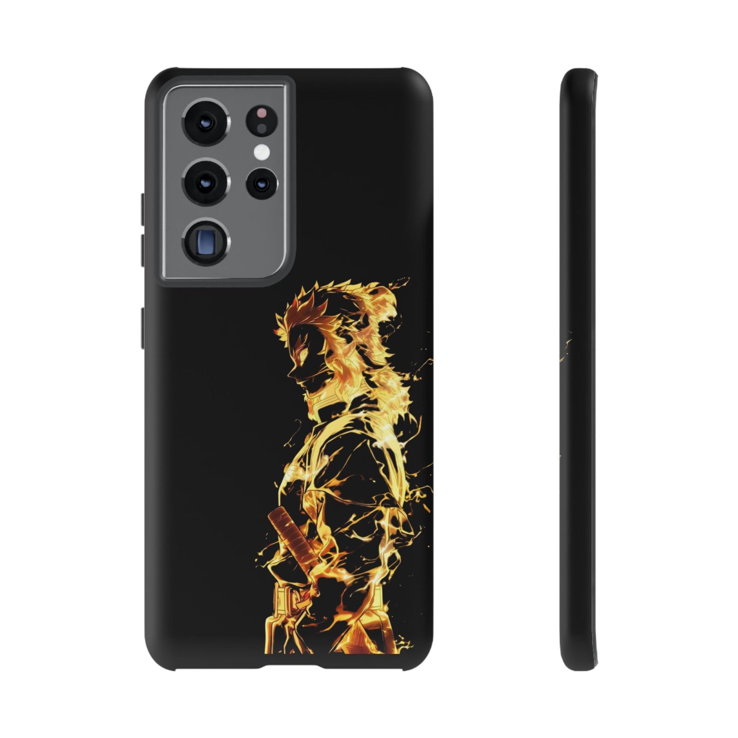 Phone Case - Demon Slayer Rengoku Flame Design Tough Case