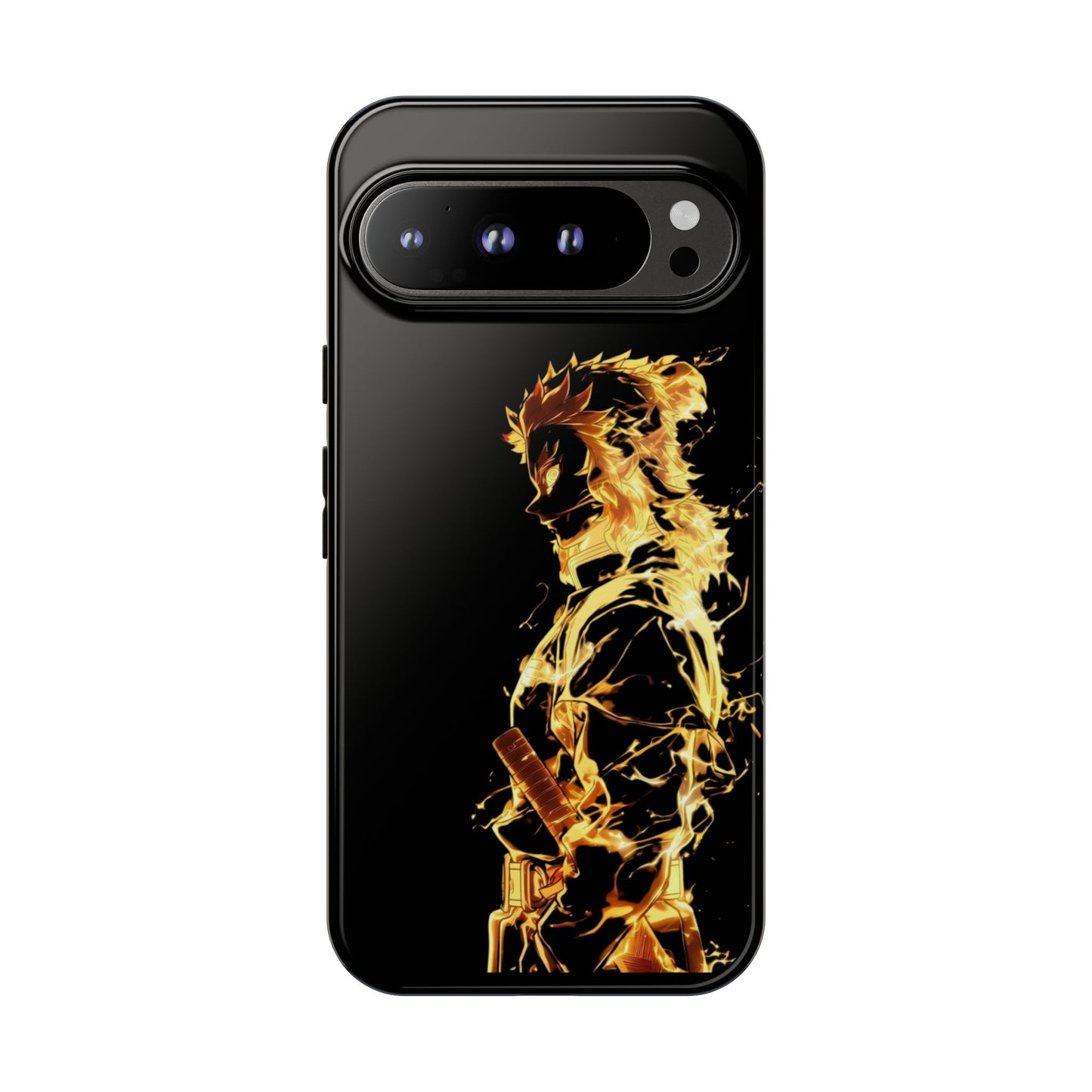 Phone Case - Demon Slayer Rengoku Flame Design Tough Case