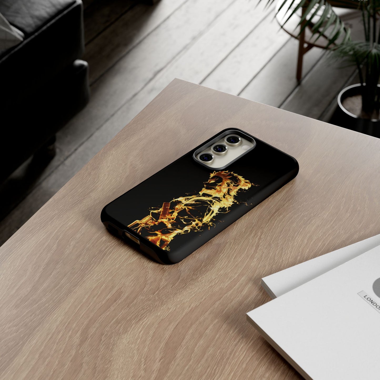 Phone Case - Demon Slayer Rengoku Flame Design Tough Case