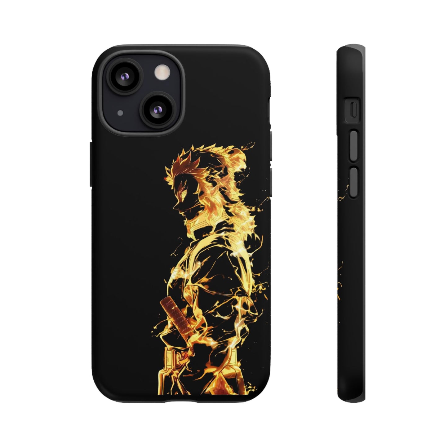 Phone Case - Demon Slayer Rengoku Flame Design Tough Case
