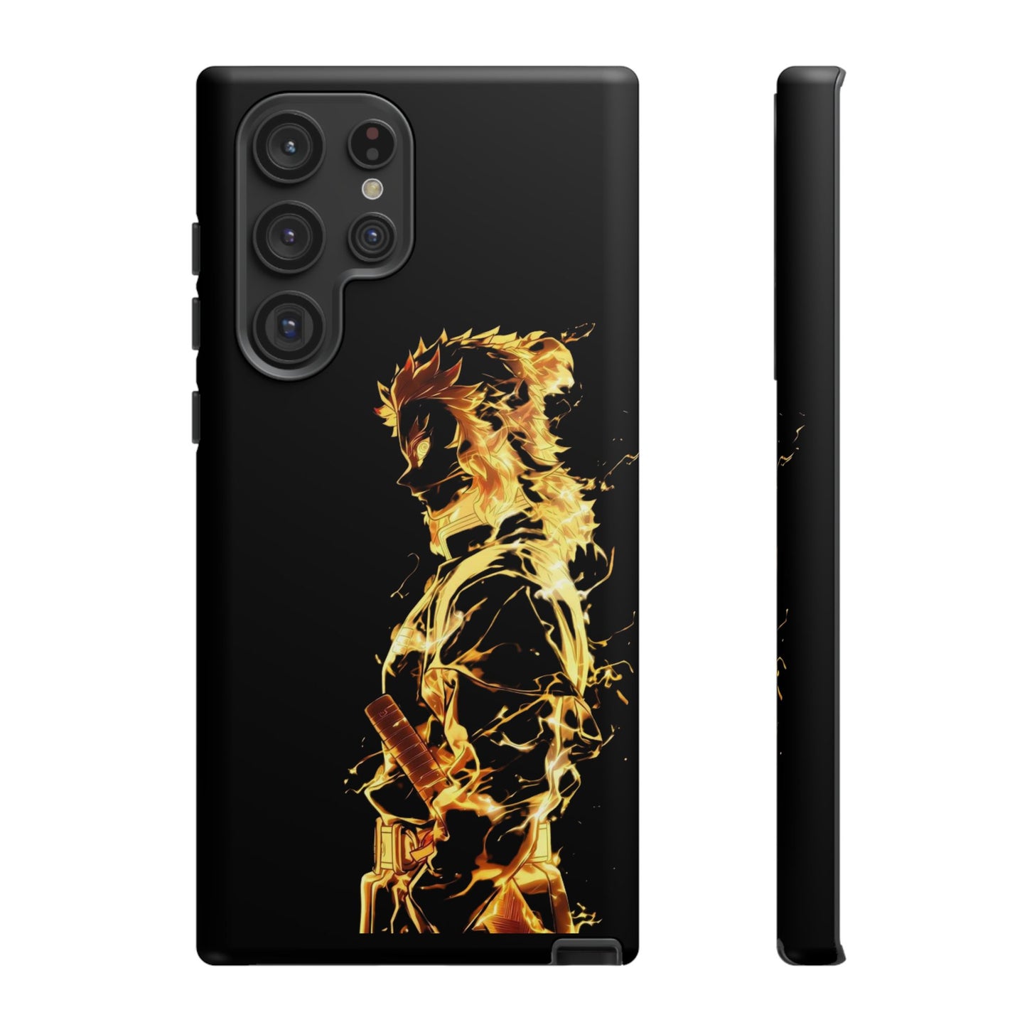 Phone Case - Demon Slayer Rengoku Flame Design Tough Case