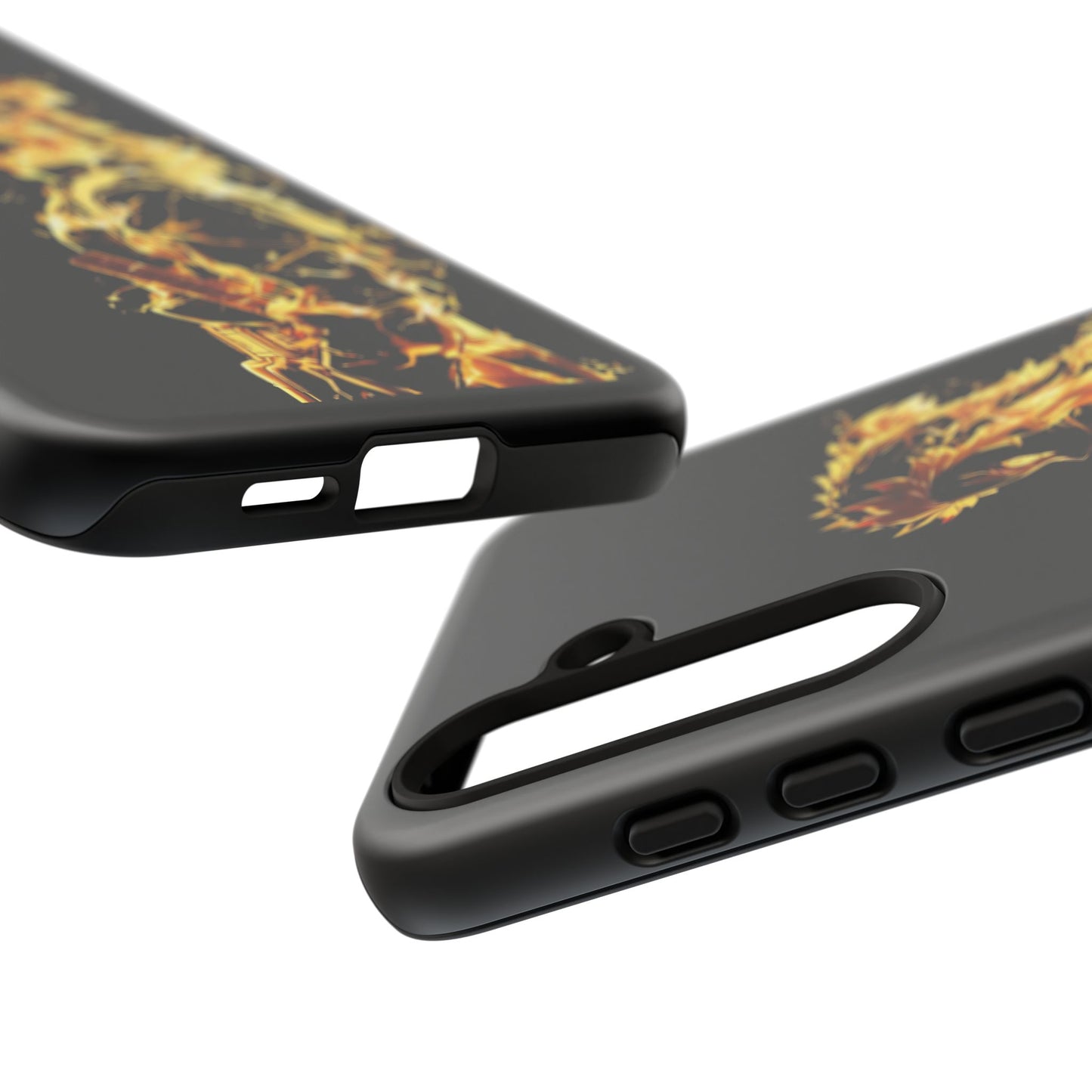 Phone Case - Demon Slayer Rengoku Flame Design Tough Case