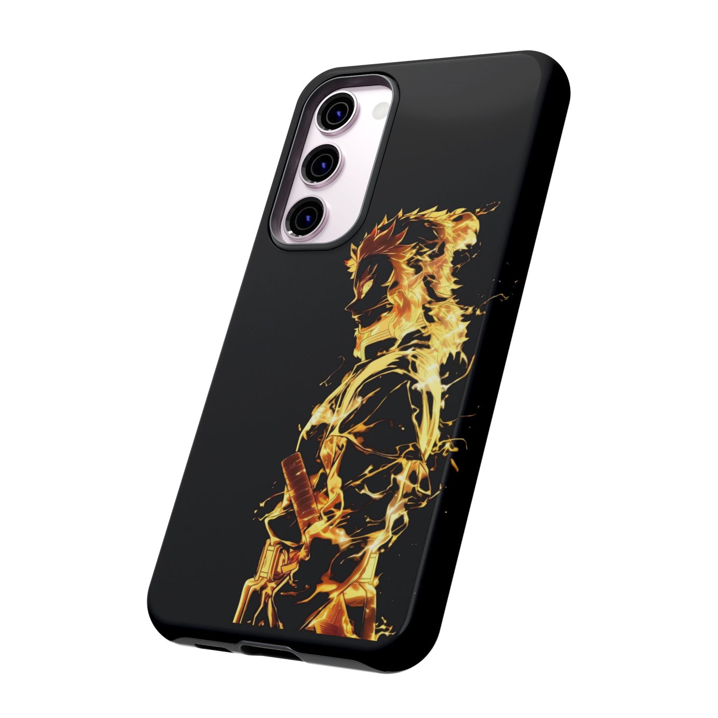 Phone Case - Demon Slayer Rengoku Flame Design Tough Case