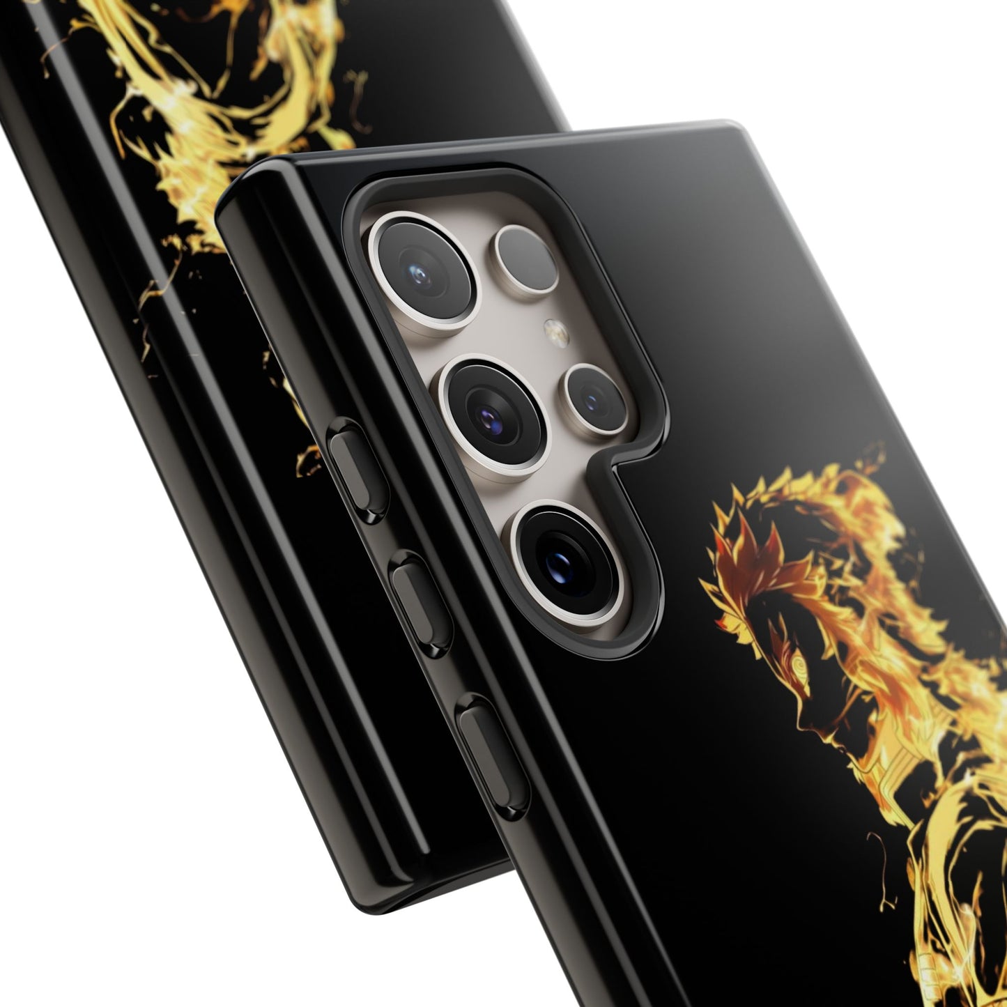 Phone Case - Demon Slayer Rengoku Flame Design Tough Case