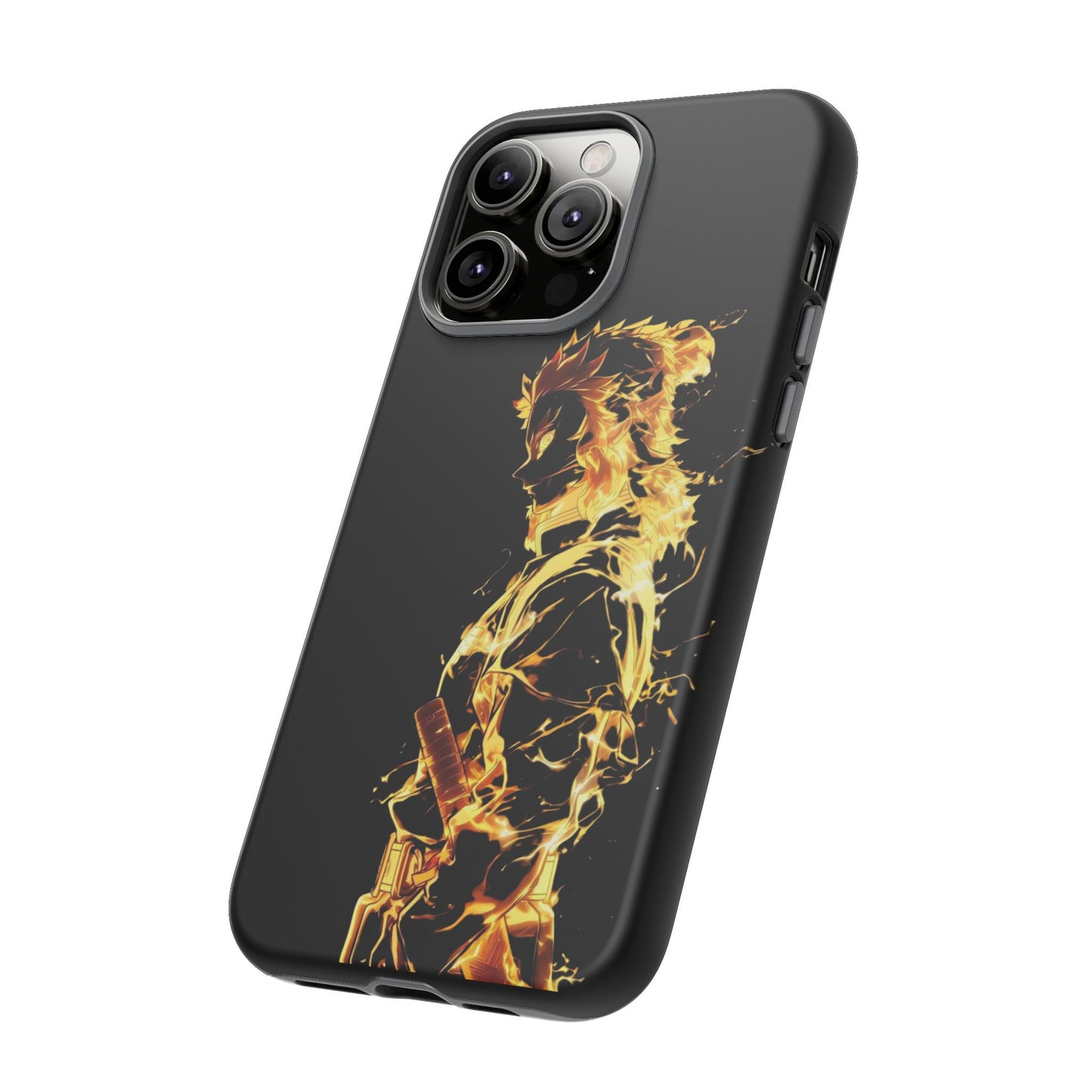 Phone Case - Demon Slayer Rengoku Flame Design Tough Case