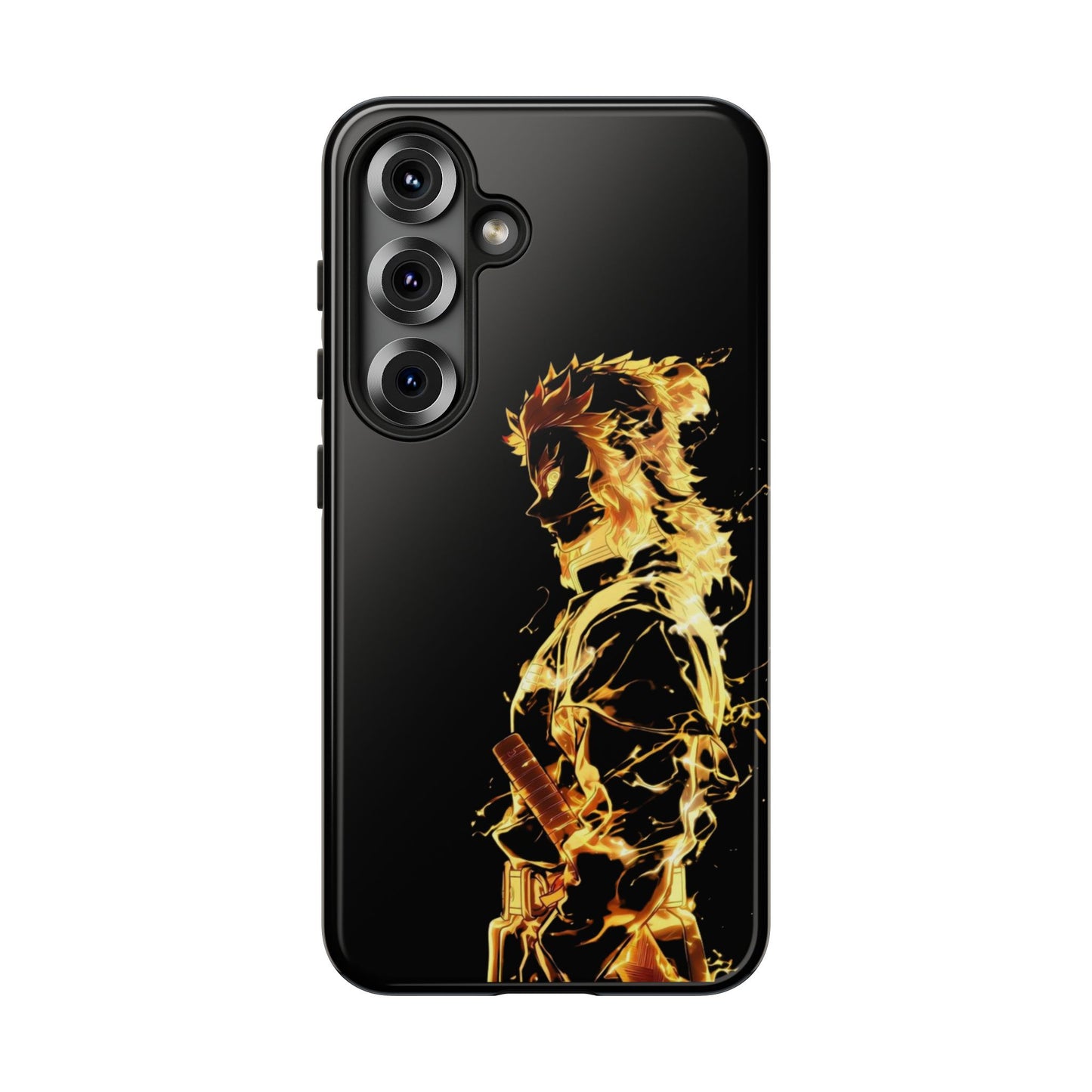 Phone Case - Demon Slayer Rengoku Flame Design Tough Case