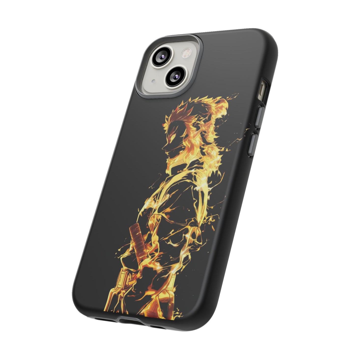 Phone Case - Demon Slayer Rengoku Flame Design Tough Case